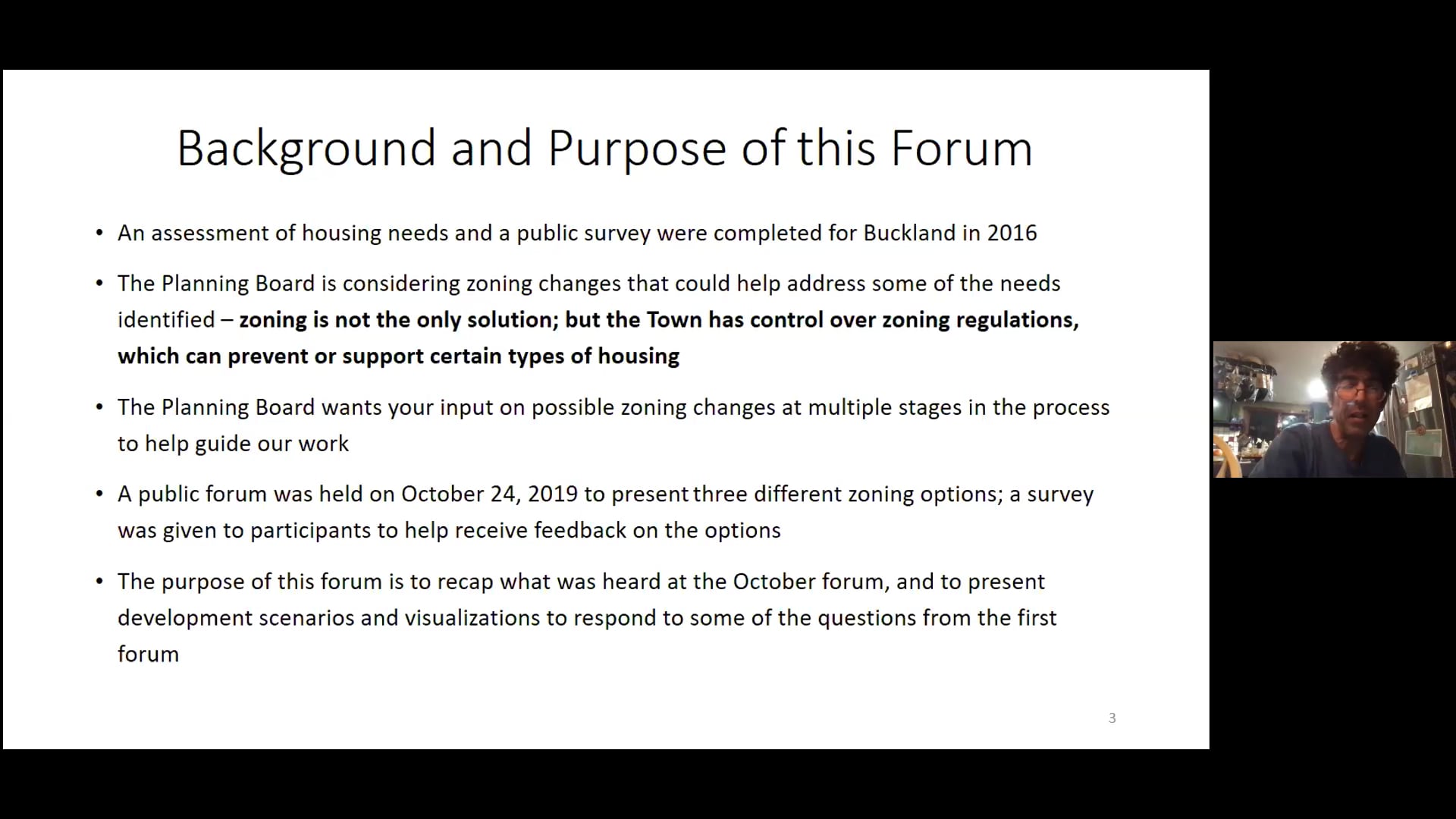 Buckland Planning Board Forum – Dec. 2, 2020