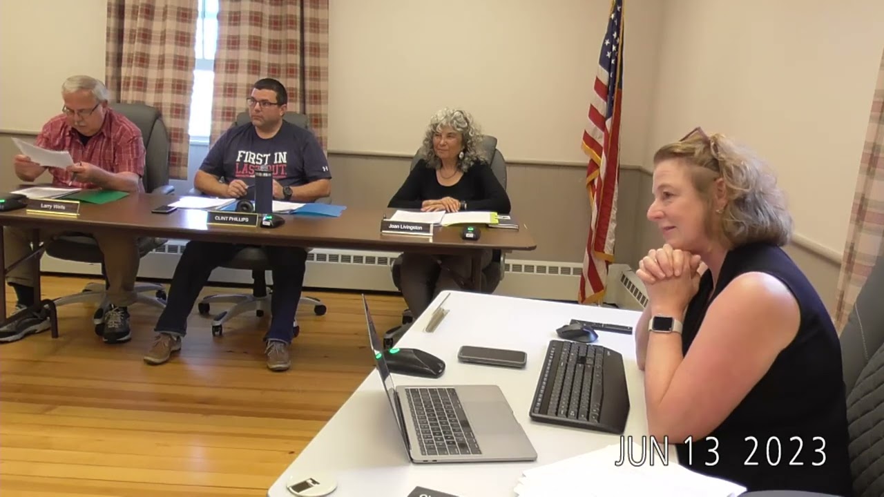 Buckland Selectboard, June 13, 2023