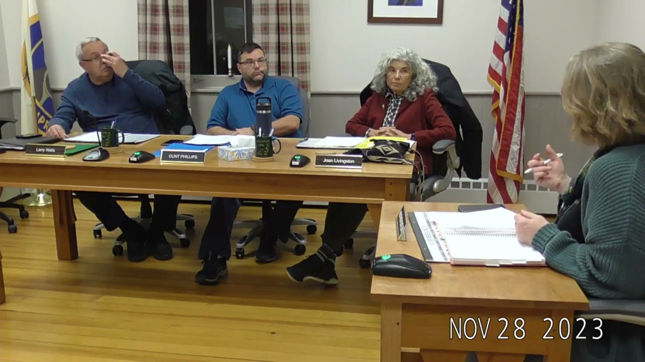 Buckland Select Board, Nov. 28, 2023