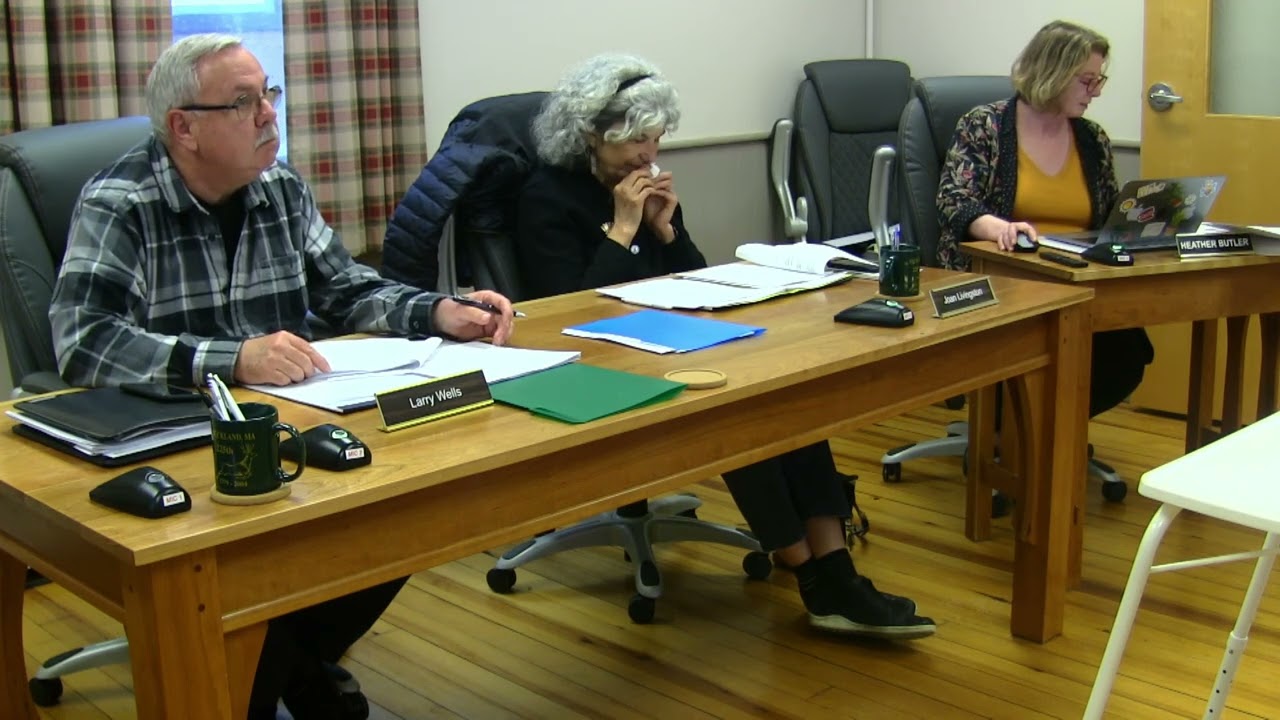 Buckland Select Board, April 11, 2024
