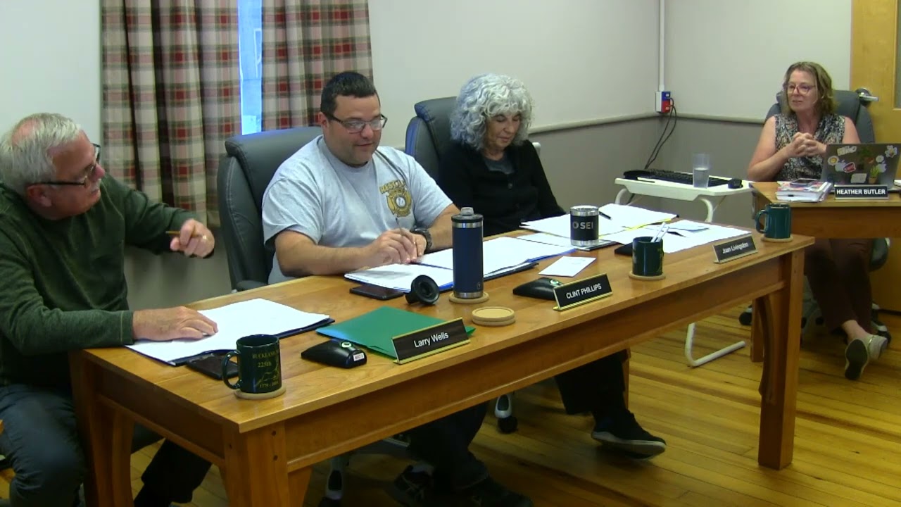 Buckland Select Board, October 8, 2024
