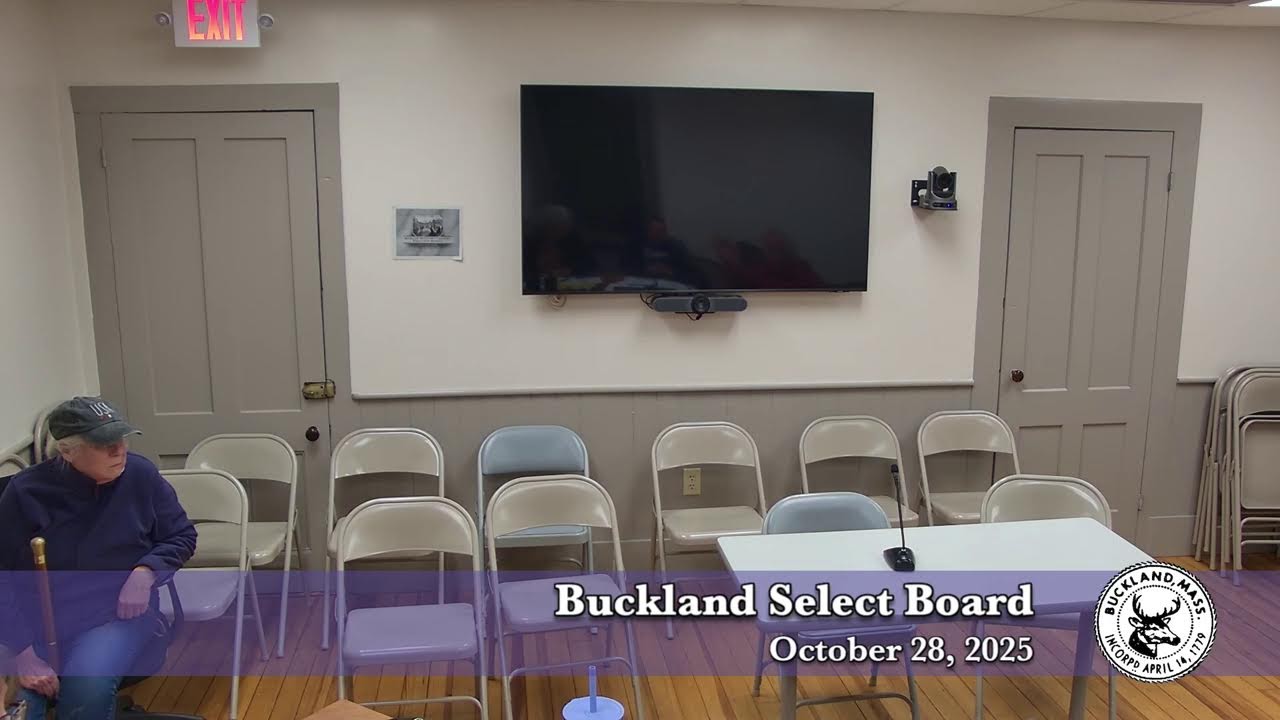 Buckland Select Board, October 28, 2025