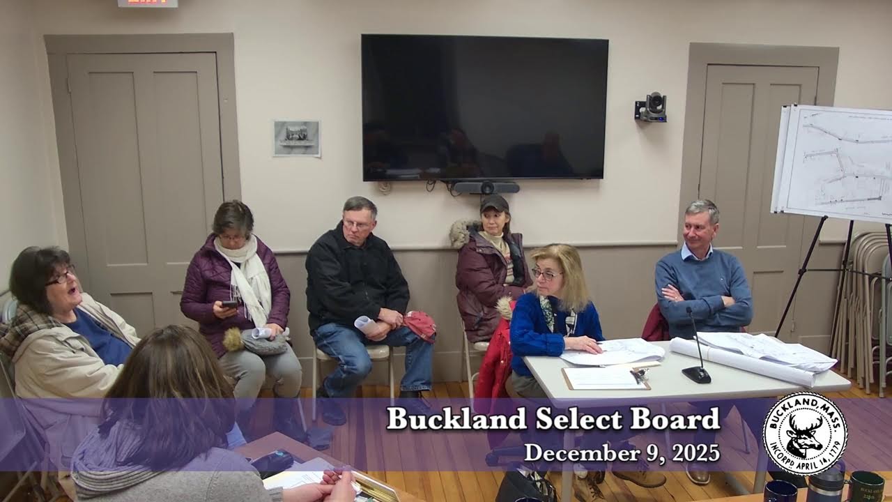 Buckland Select Board, December 9, 2025