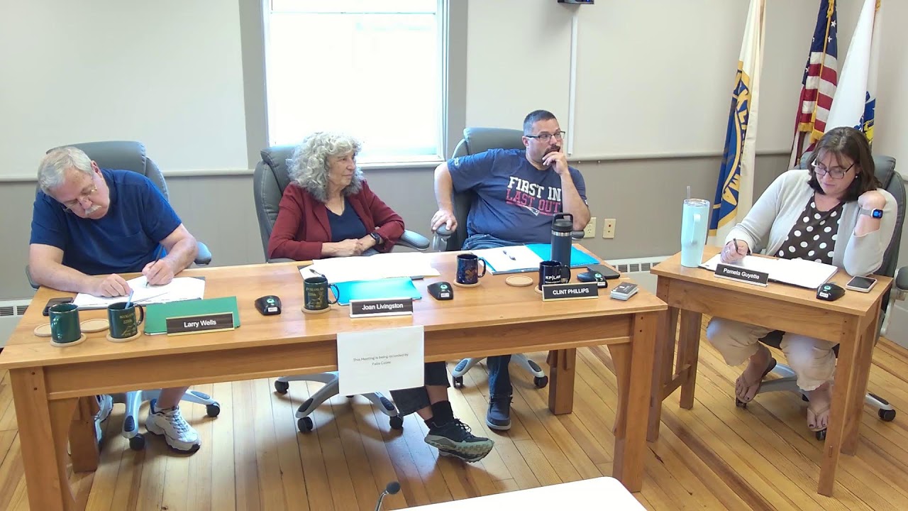 Buckland Select Board, September 8, 2026